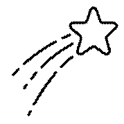 Sternschnuppe Silhouette